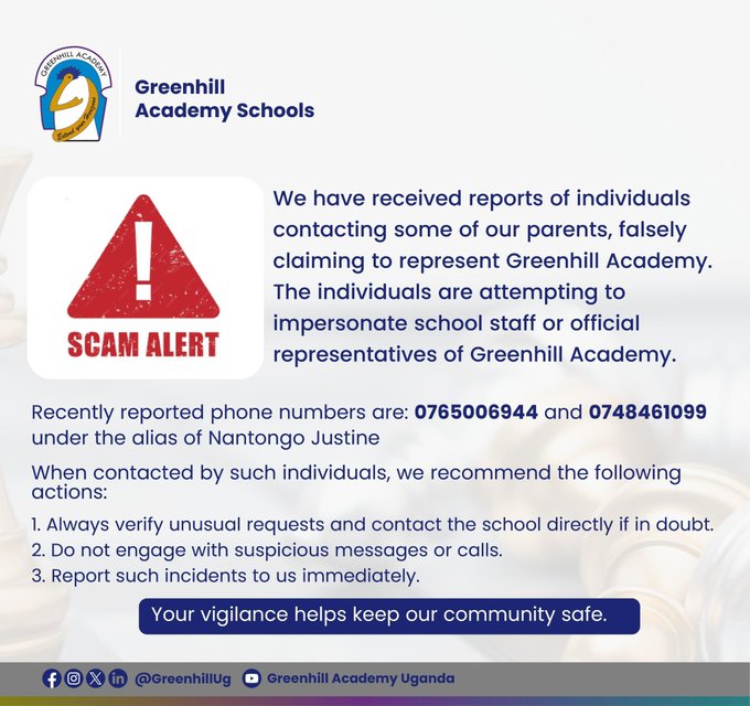 SCAM ALERT  